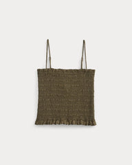 Gauze Smocked Cami | Beech