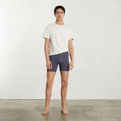 The Supima® Longer Boxer Brief | Uniform | Heather Blue