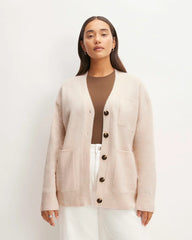 The Cozy-Stretch Relaxed Cardigan | Whisper Pink