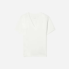 The Vintage V-Neck Hemp Tee | White