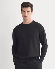 Thermal Crew in Cozy Waffle | Black
