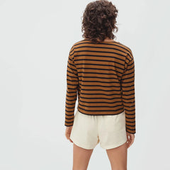 The Mariner Tee | Toasted Almond / Black