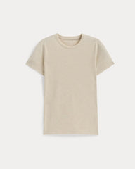 The Slim Crew in Essential Cotton | Heathered Oat
