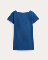 Boatneck Mini Dress | Estate Blue