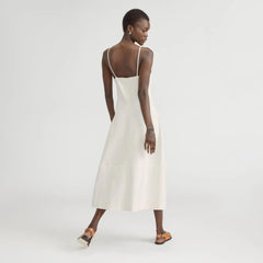 The Structured Cotton Bell Dress | Bone