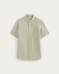 The Classic Short-Sleeve Shirt in Linen | Elm Gingham