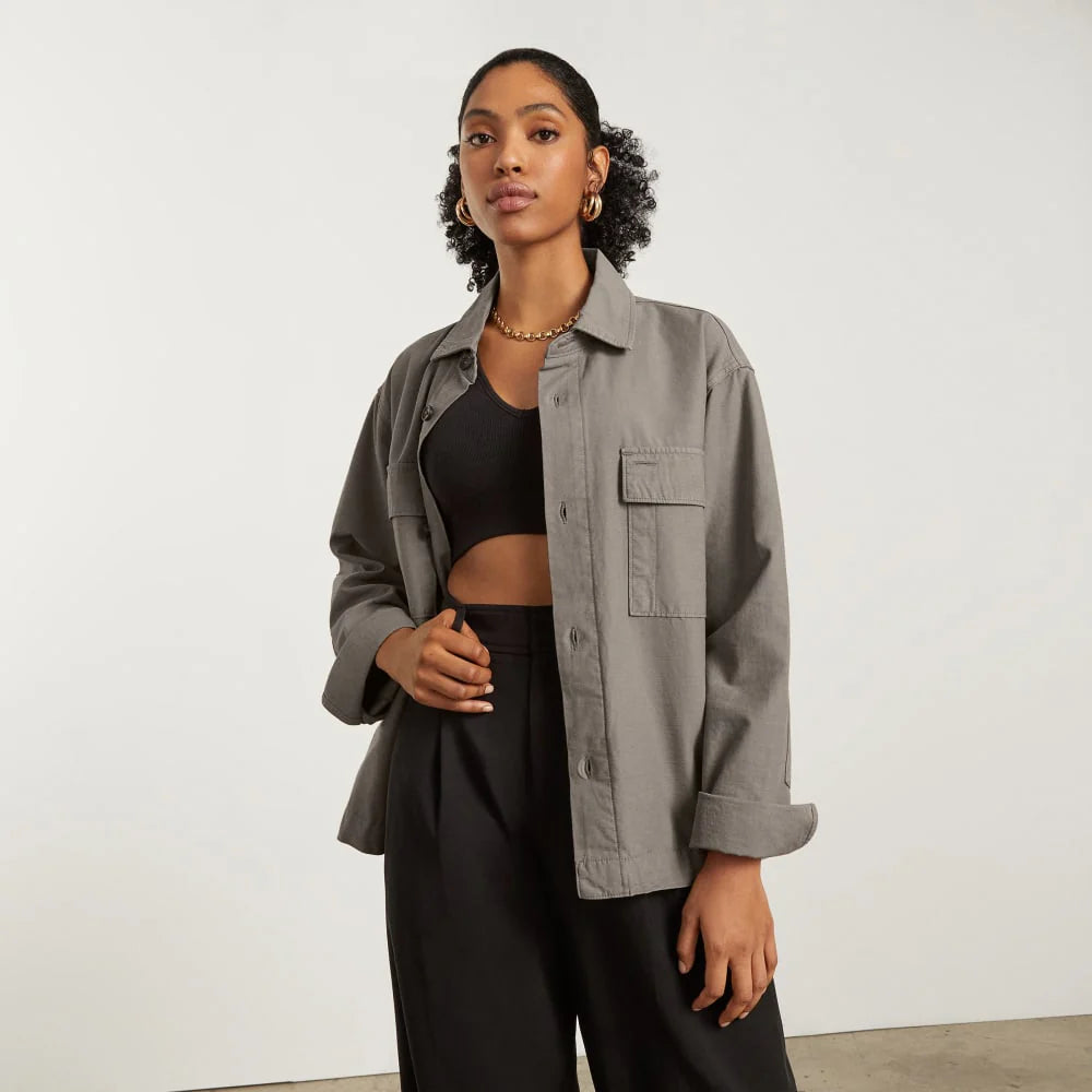 The Everyone Spring Shirt Jacket | Clay