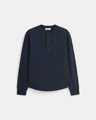 Vintage Rib Henley | Navy