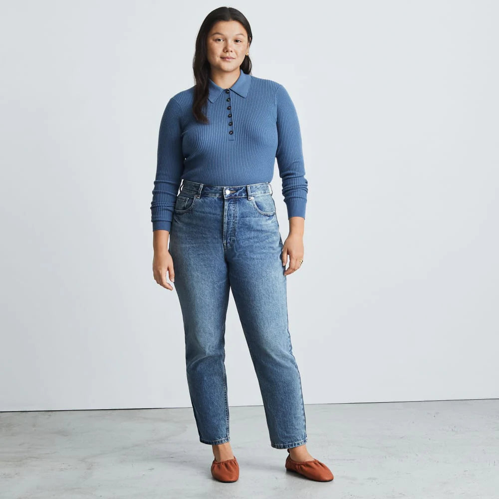 The '90s Cheeky Hourglass Jean | Vintage Mid Blue | 28.5" Inseam