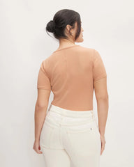 The Luxe Rib Crew | Blush Pink