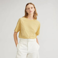 The Organic Cotton Raglan Tee | Pale Yellow