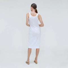 The ’90s Rib Dress | White