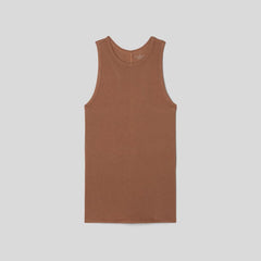 The Luxe Rib Racerback Tank | Carob Brown