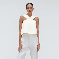 The Cross-Front Apron Top | Canvas