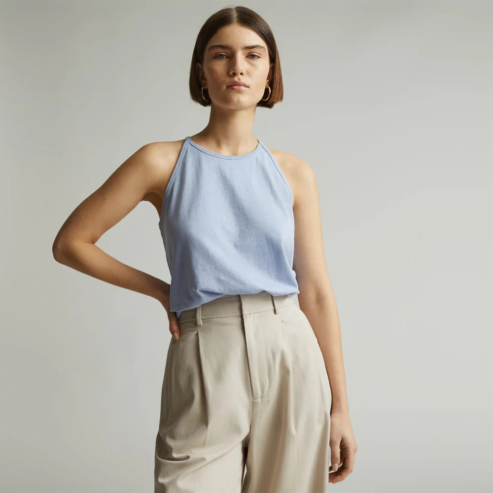 The Hemp Cutaway Tank | Periwinkle