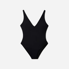 The V-Neck One-Piece | Black