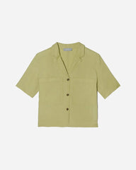 The Linen Workwear Shirt | Leek