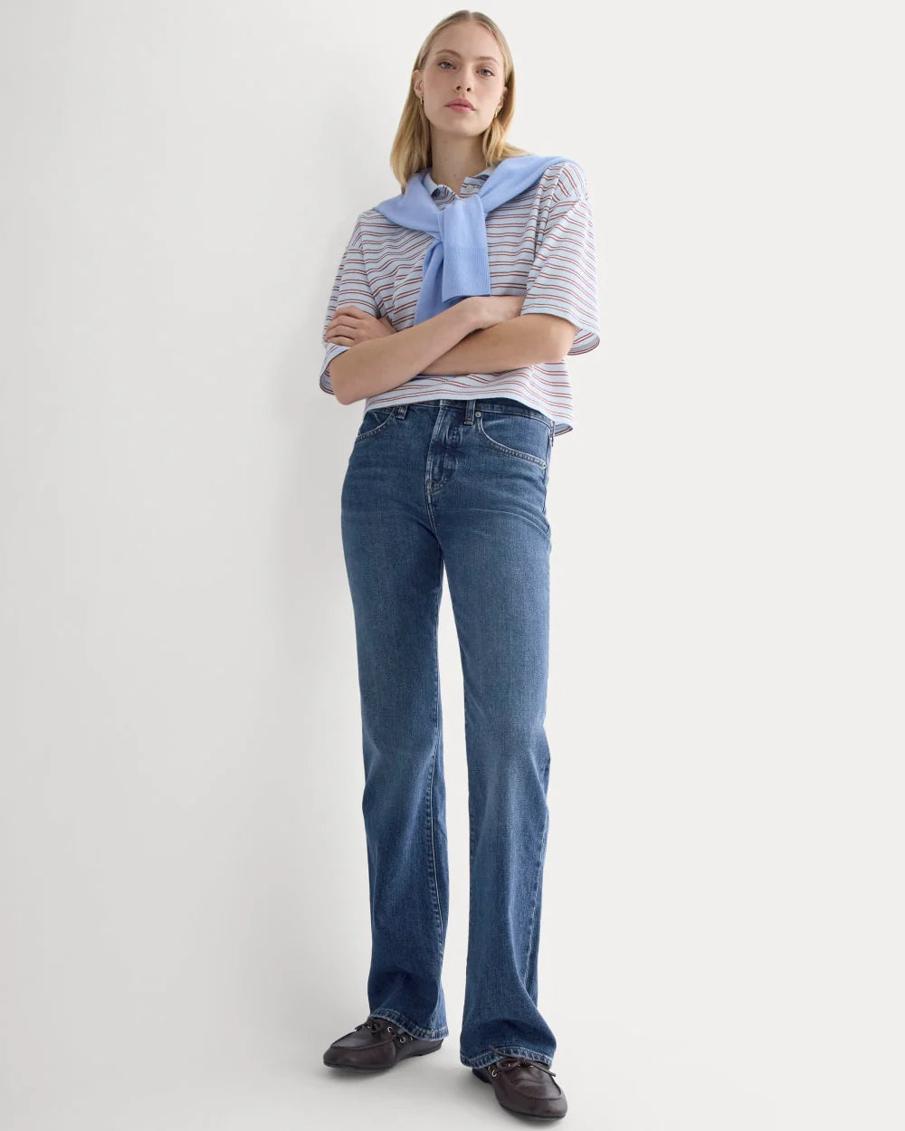 High-Rise Slim Bootcut Jean | Dark Indigo