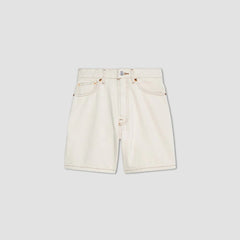 The A-Line Denim Short | Ecru