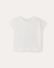 The Muscle Cropped Tee in Essential Cotton | White
