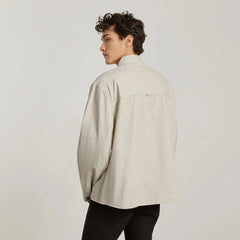 The Everyone Spring Shirt Jacket | Navy Stripe
