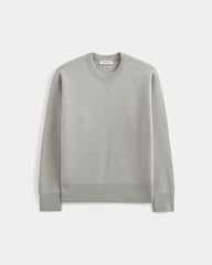 Luxe Merino Double-Knit Sweater |  Heathered Grey
