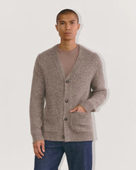 The Cloud Relaxed Cardigan | Taupe Melange