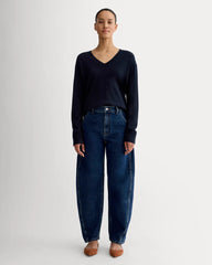 The Classic V in Cashmere | Navy