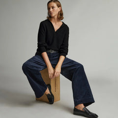 The Cashmere Polo | Black