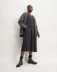 The SuperFuzz Alpaca Cardigan | Dark Charcoal