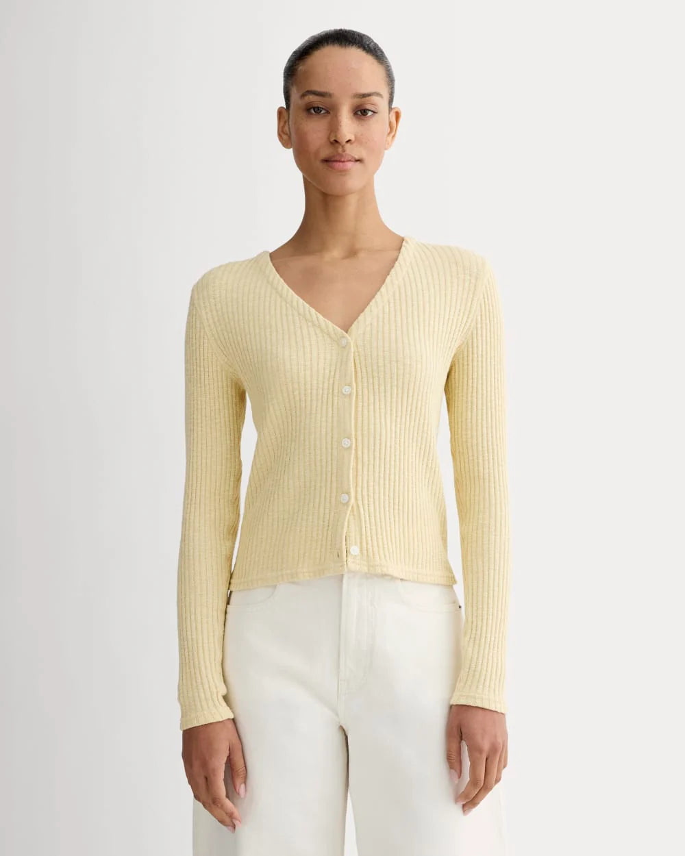 The Cozy Rib Cardigan | Banana Crepe