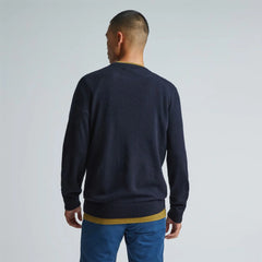 The Grade-A Cashmere Crew | Dark Navy