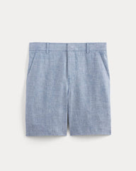 The 7" Linen Trouser Short | Chambray