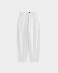 Patch Pocket Ballon Pant in Buttersoft | White