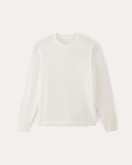 The Premium-Weight Relaxed Crew | White