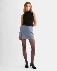 Cashmere Funnel-Neck Tank | Black