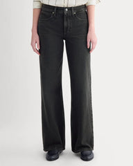 Relaxed Mid-Rise Bootcut Jean | Black