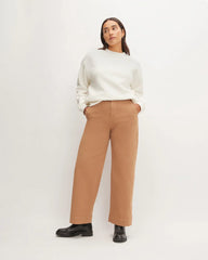 The ReNew Fleece Oversized Crew | Bone