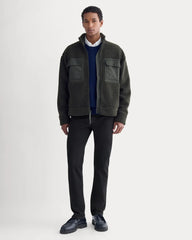ReTrack Fleece Zip-Up | Black