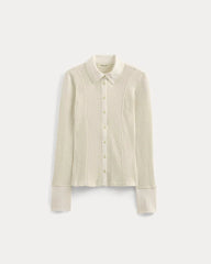 Cozy Rib Button-Up | Bone