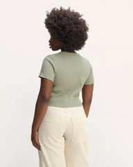 The ’90s Rib Tee | Sage Green