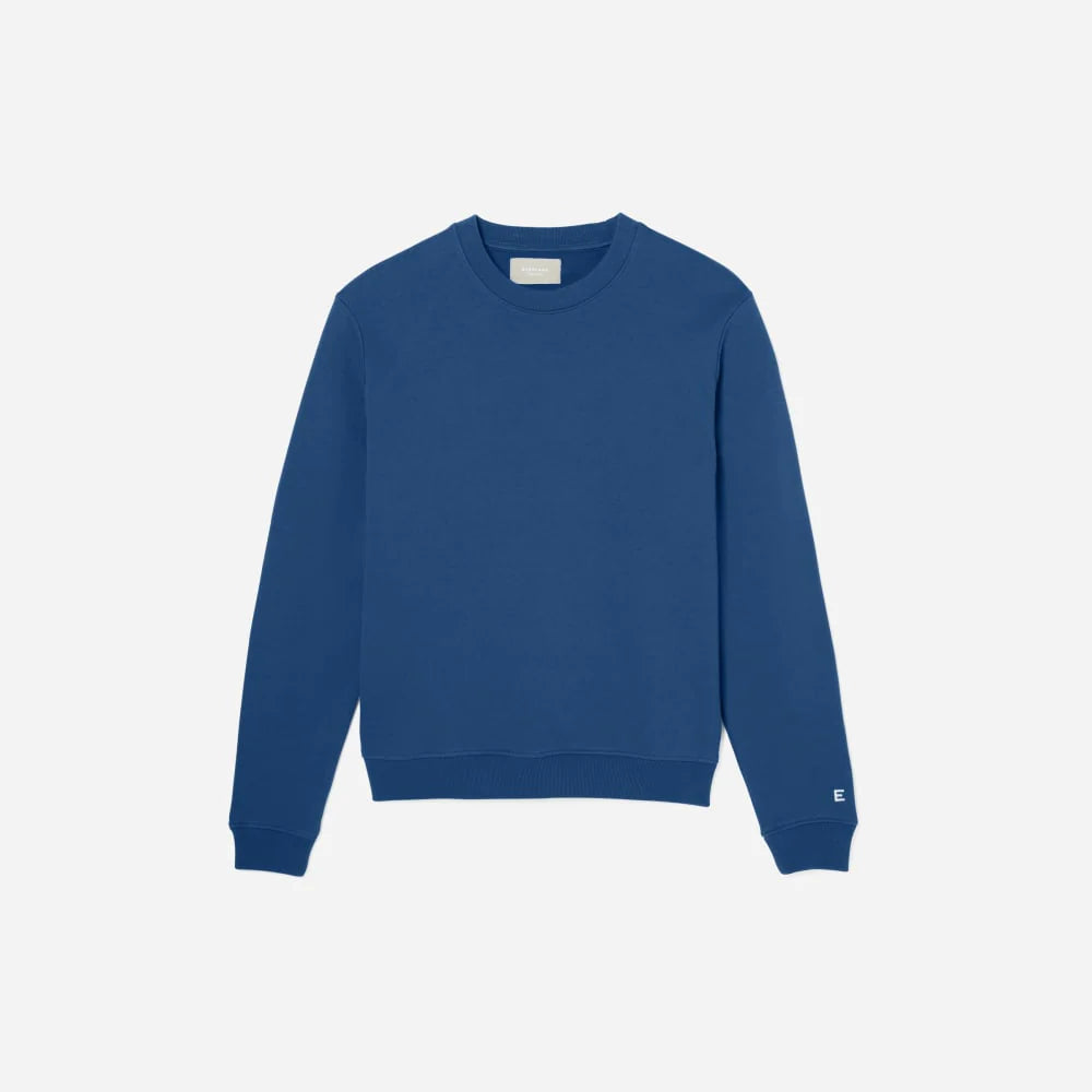 The Track Crewneck Sweatshirt | Deep Blue