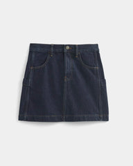 Denim Utility Mini Skirt | Tungsten Rinse