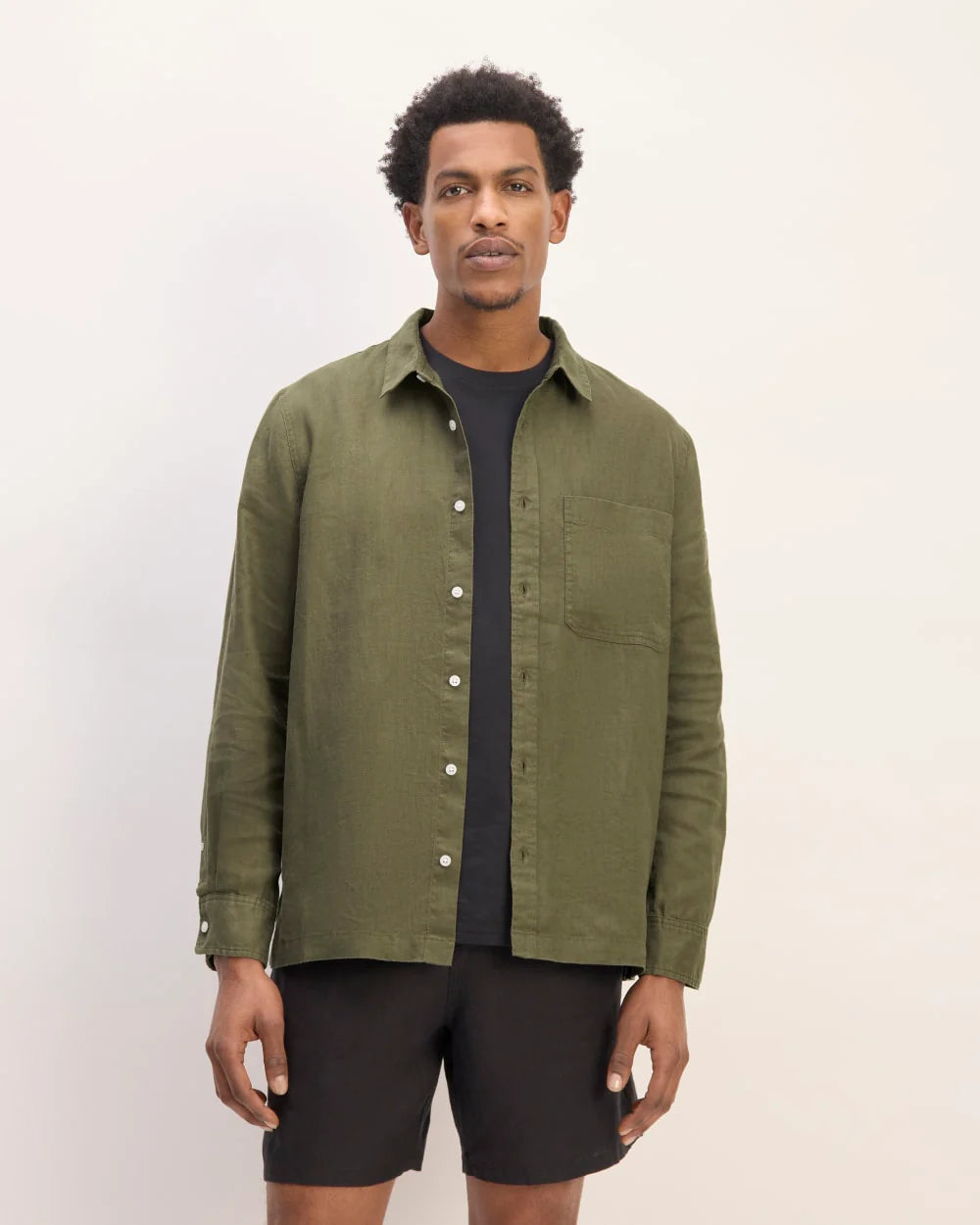 The Linen Straight Hem Shirt | Kalamata