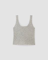 The Cozy-Stretch Tank | Heathered Grey