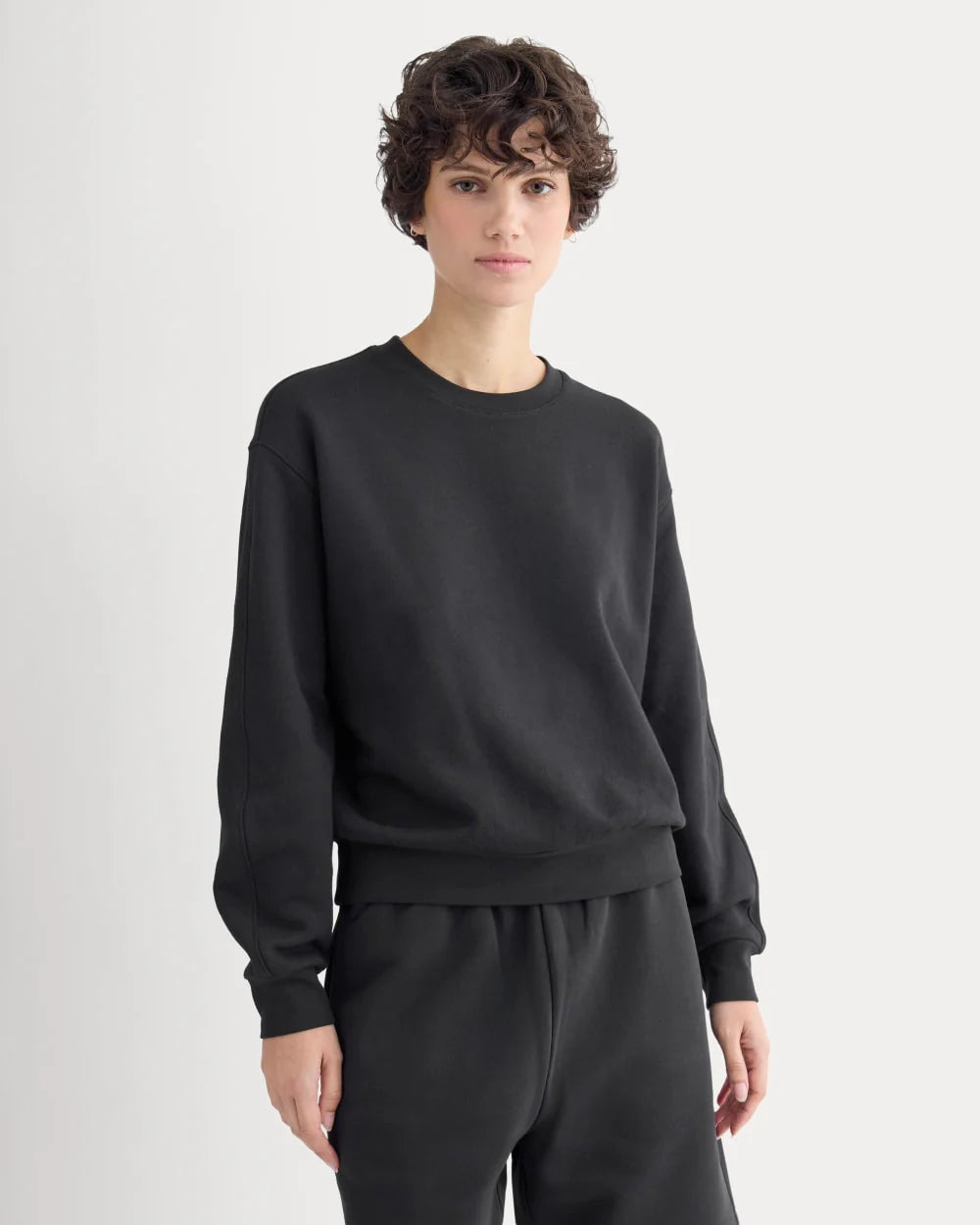 Lightweight Terry Blouson Crew | Black
