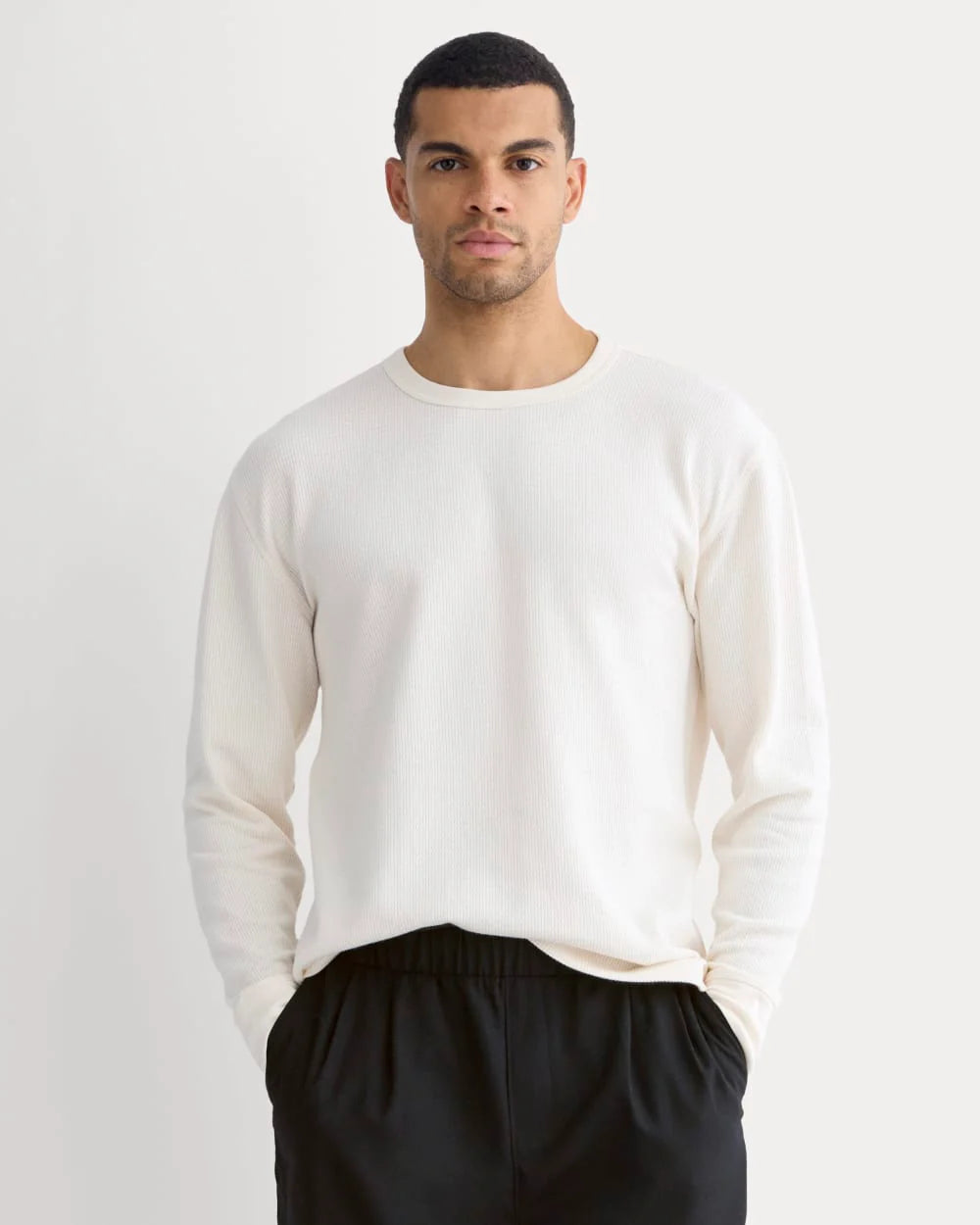 Thermal Crew in Cozy Waffle | Bone