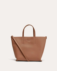 The Luxe Italian Leather Crossbody | Cognac