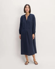 The Gauze Caftan Dress | Navy