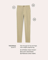 The Transit Chino | Graphite | Slim